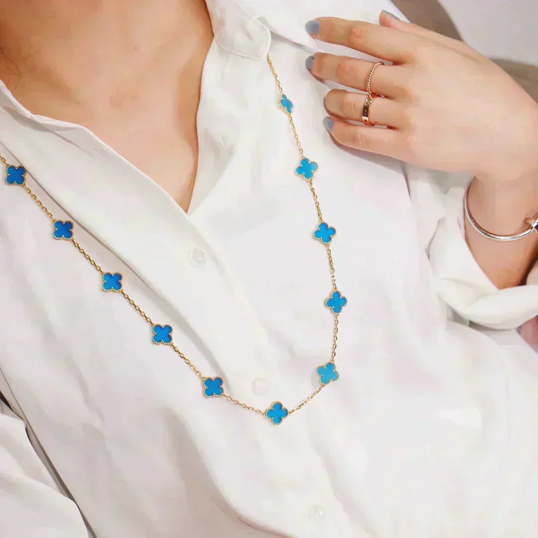 [⭐Renara]CLOVER 20 MOTIFS TURQUOISE GOLD