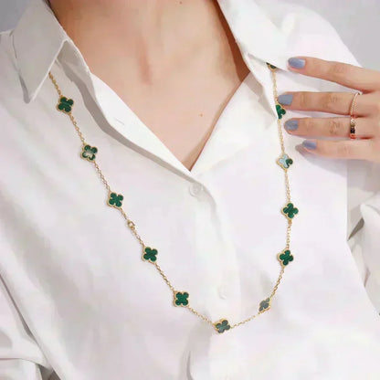 [⭐Renara]CLOVER 20 MOTIFS MALACHITE GOLD