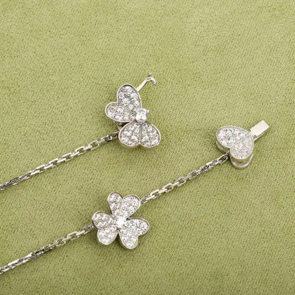 [⭐Renara]FRIVOLE SILVER 9 FLOWERS NECKLACE