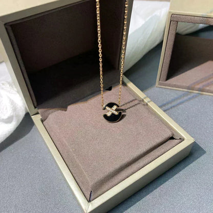 [⭐Renara]JEUX DE ROSE GOLD DIAMOND NECKLACE
