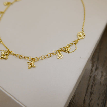 [⭐Renara]BLOOMING SUPPLE NECKLACE BRASS