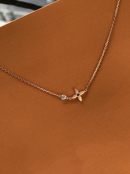 [⭐Renara]BLOSSOM PENDANT PINK GOLD AND DIAMOND
