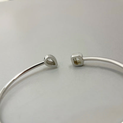 [⭐Renara]JONC FLEX MY TWIN TOI & MOI SILVER DIAMOND BRACELET