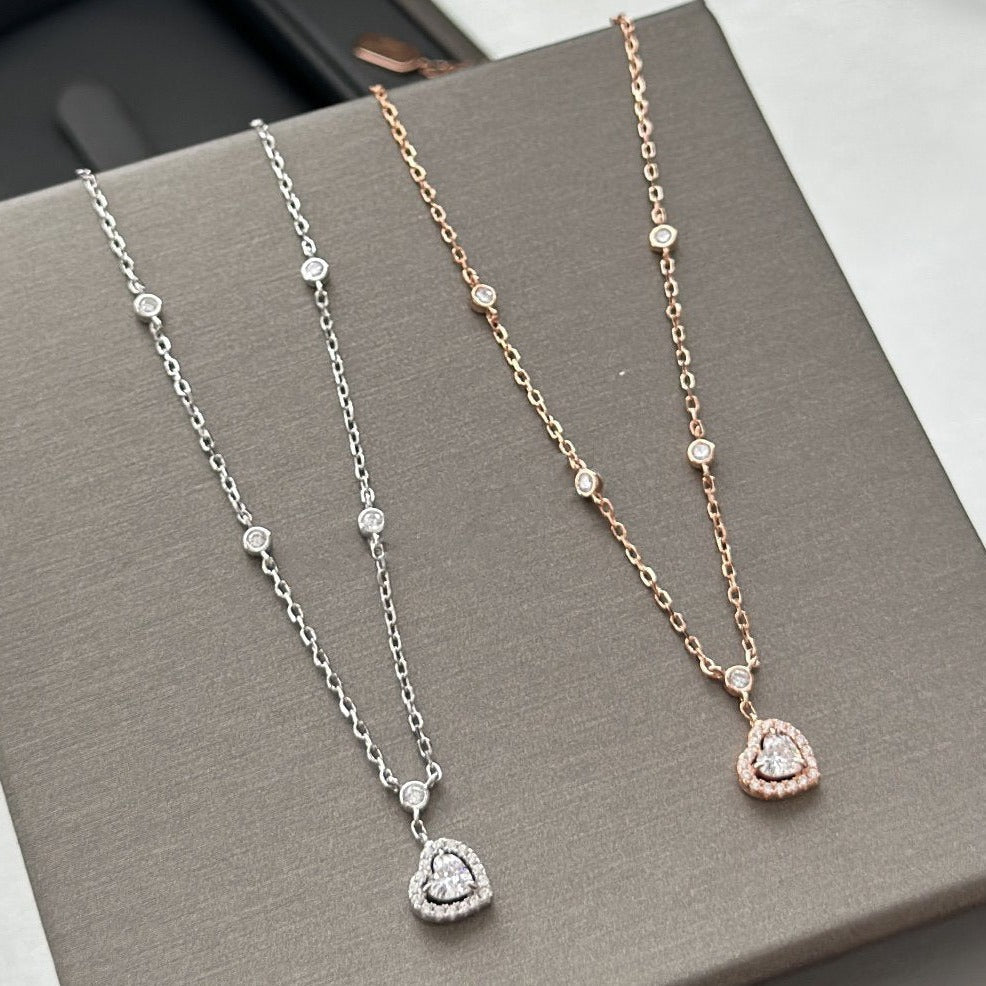 [⭐Renara]JOY HEART DIAMOND NECKLACE