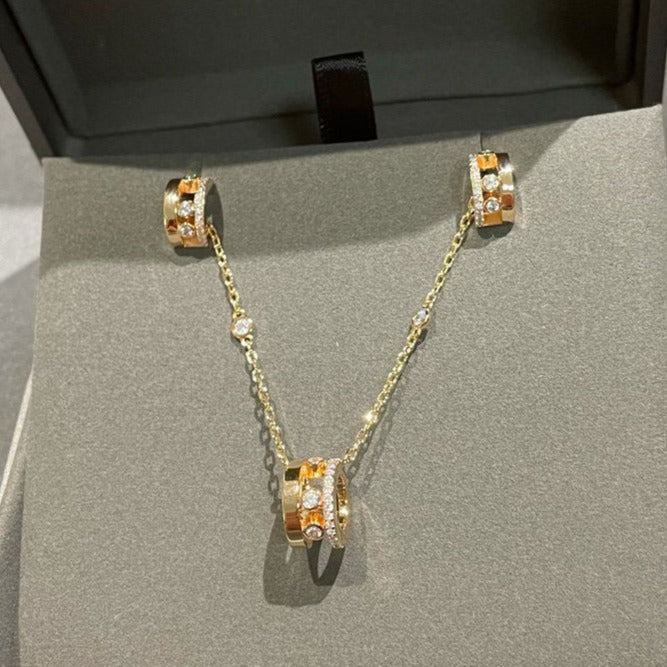 [⭐Renara]CHAIN MOVE ROMANE PEDAND NECKLACE