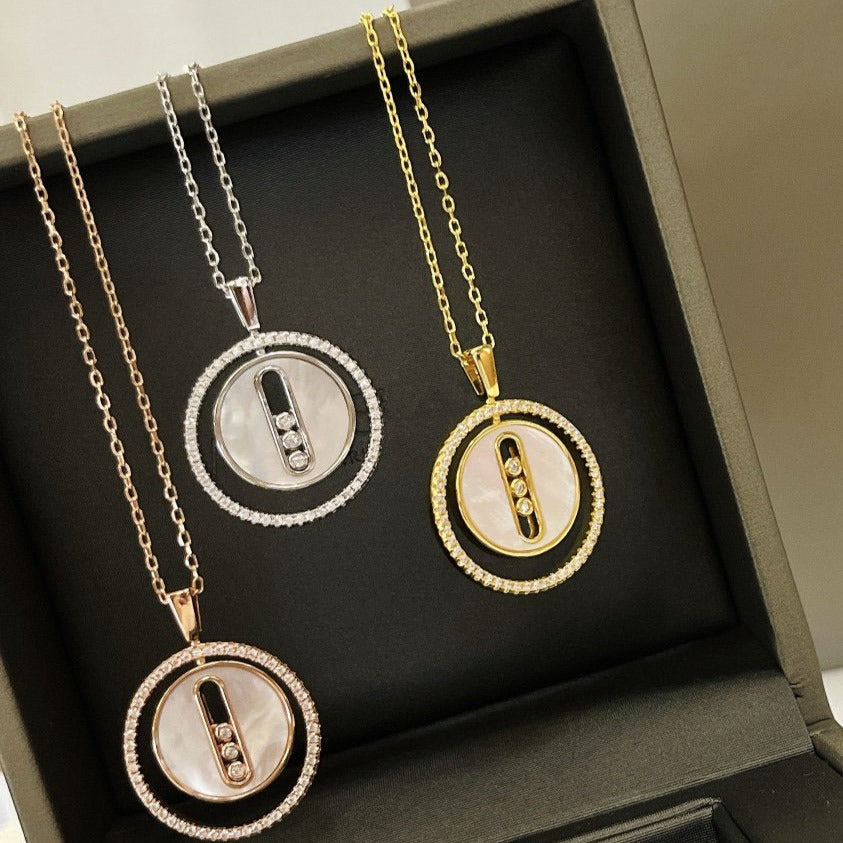 [⭐Renara]Demo MOVE MM NACRE BLANCHE DIAMOND NECKLACE