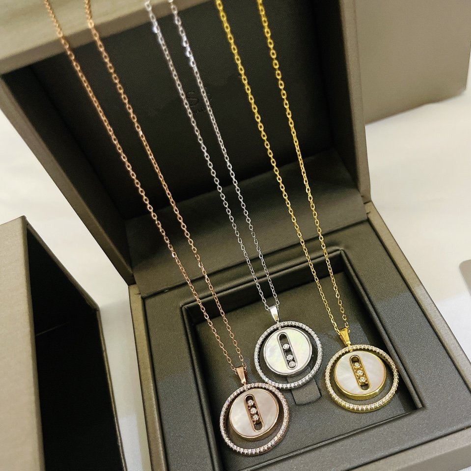 [⭐Renara]Demo MOVE MM NACRE BLANCHE DIAMOND NECKLACE