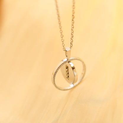 [⭐Renara]Demo MOVE MM SILVER DIAMOND NECKLACE