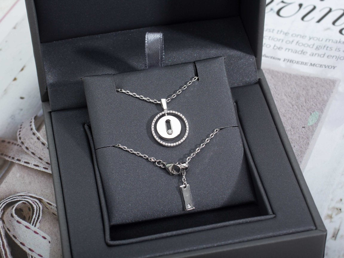[⭐Renara]Demo MOVE PM NECKLACE SILVER DIAMOND