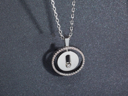 [⭐Renara]Demo MOVE PM NECKLACE SILVER DIAMOND