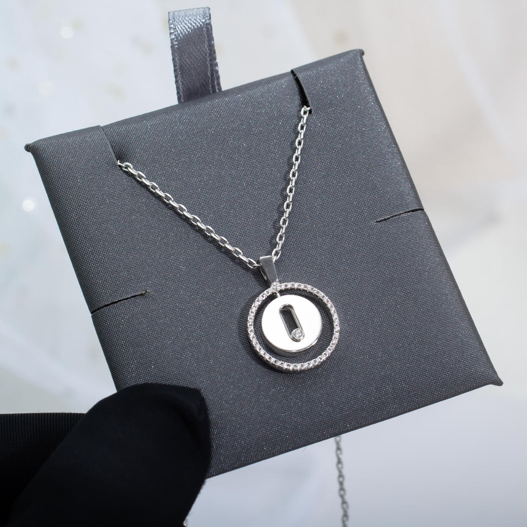 [⭐Renara]Demo MOVE PM NECKLACE SILVER DIAMOND