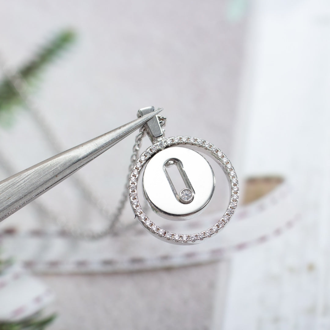 [⭐Renara]Demo MOVE PM NECKLACE SILVER DIAMOND