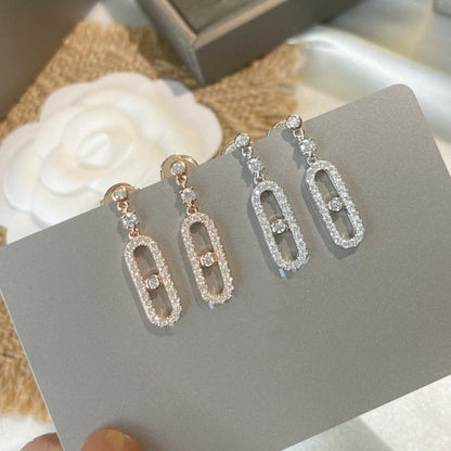 [⭐Renara]DORMEUSES MOVE UNO DIAMOND EARRINGS