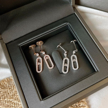 [⭐Renara]DORMEUSES MOVE UNO DIAMOND EARRINGS