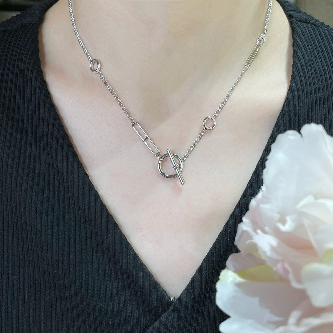[⭐Renara]HM STERLING CHAINE D'ANCRE HEART