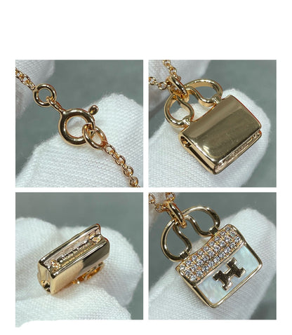 [⭐Renara]H CIRCE MOISSANITE PENDANT NECKLACE GOLD