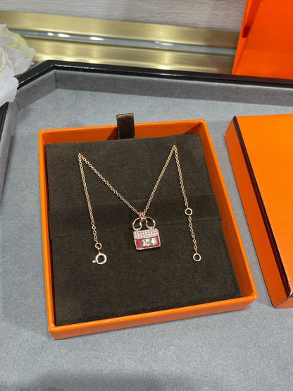 [⭐Renara]H CIRCE MOISSANITE PENDANT NECKLACE GOLD