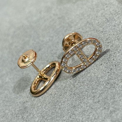[⭐Renara]HM FULL DIAMOND PIG NOSE STUD EARRINGS