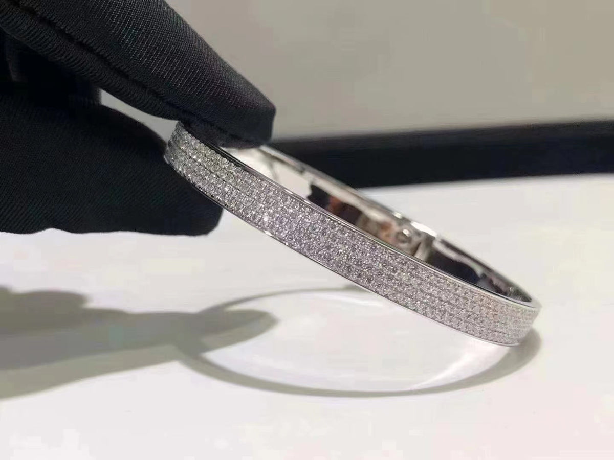[⭐Renara]HM KELLY BRACELET IN SILVER AND FULL PAVE DIAMOND