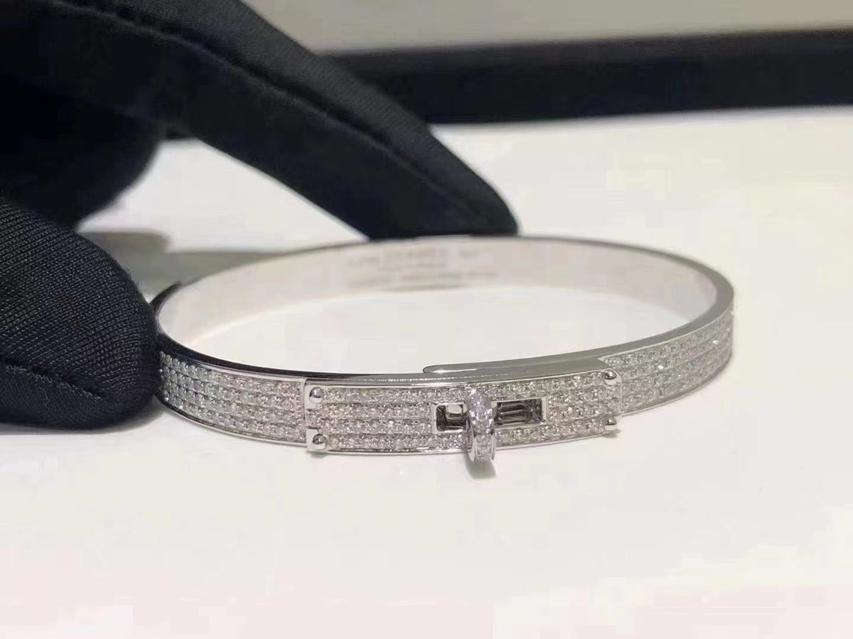 [⭐Renara]HM KELLY BRACELET IN SILVER AND FULL PAVE DIAMOND