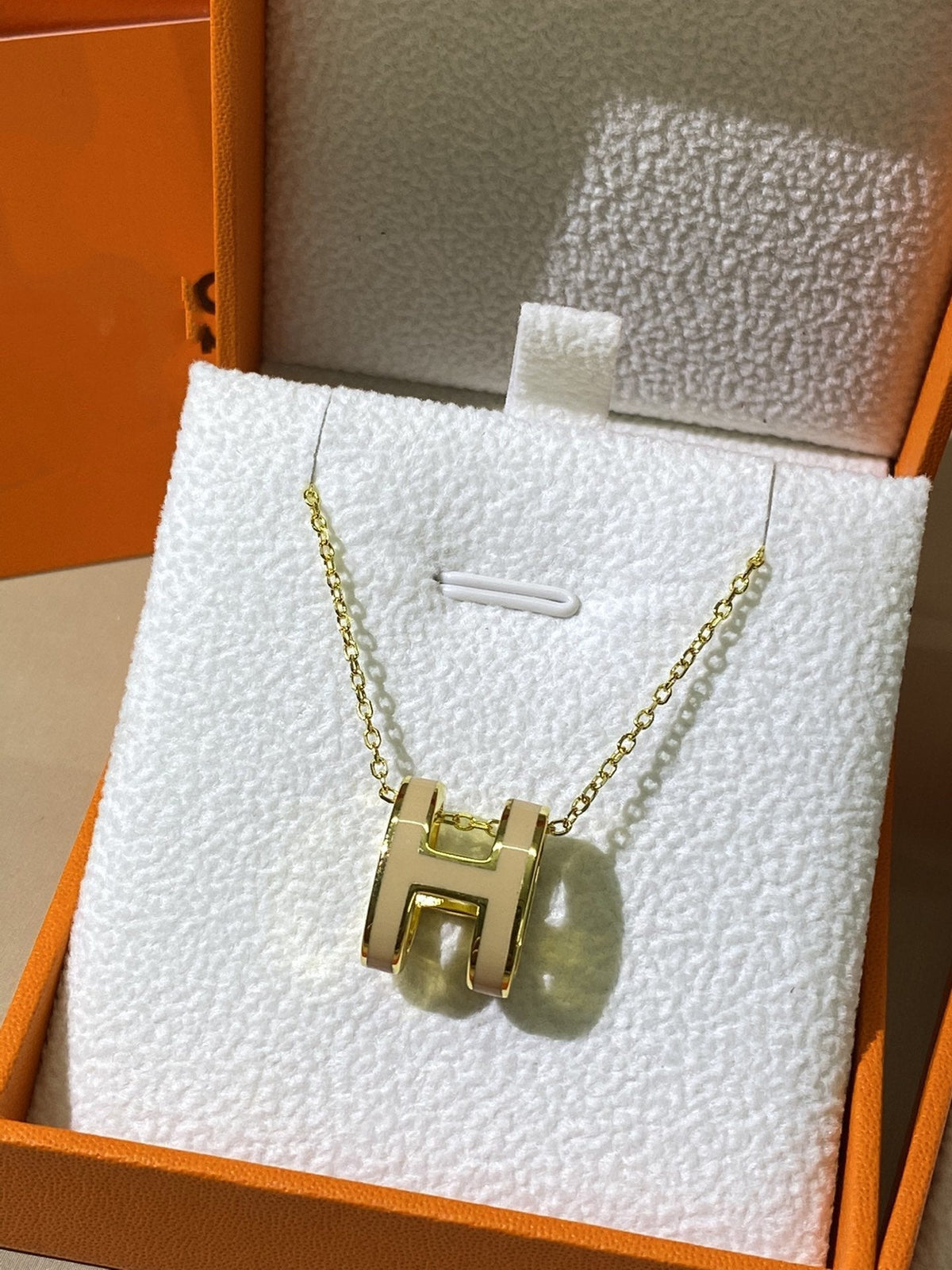 [⭐Renara]HM CLIC YELLOW ENAMEL GOLD NECKLACE