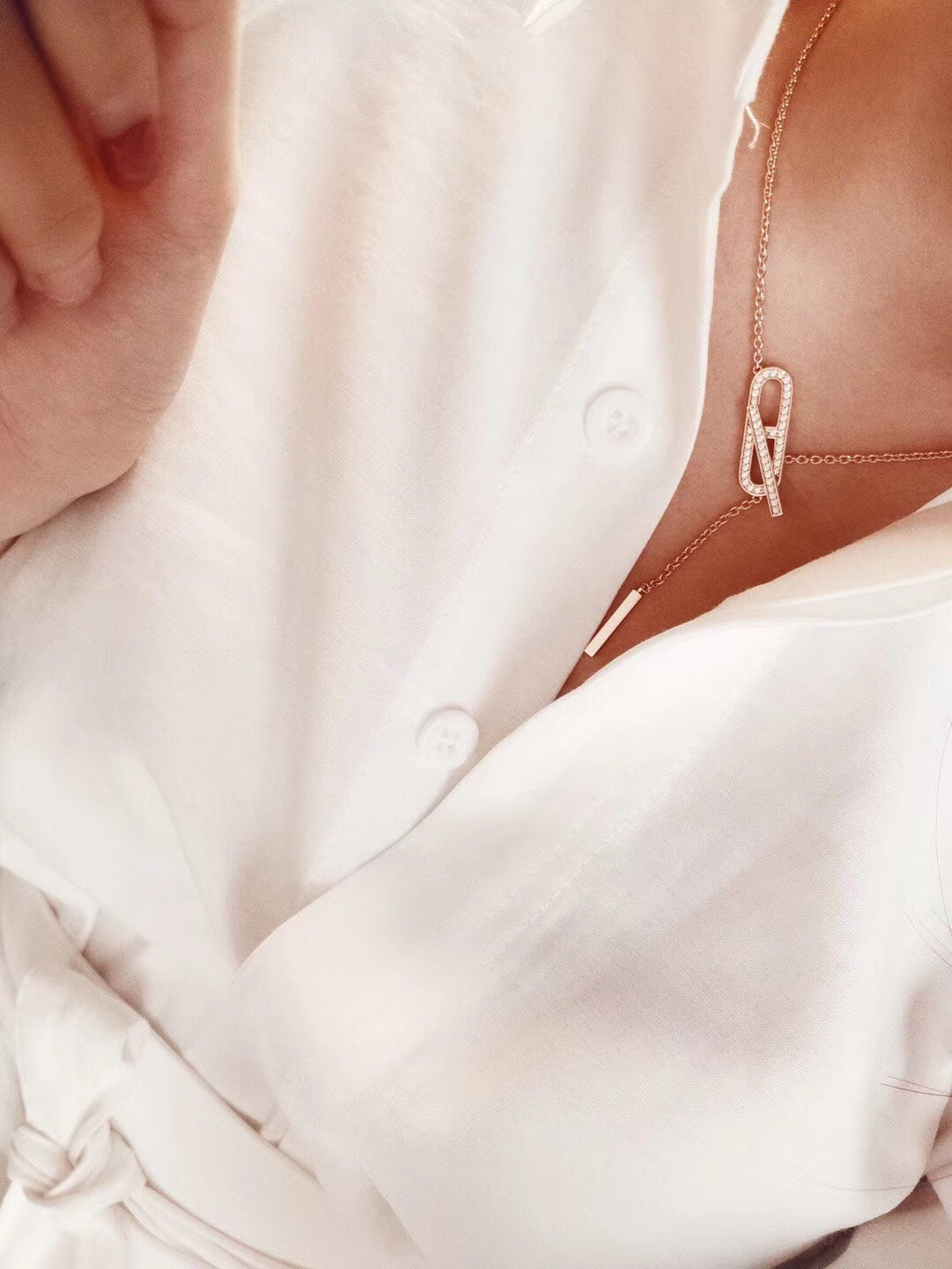 [⭐Renara]HM FIRE PIG NOSE NECKLACE TRENDY STREET
