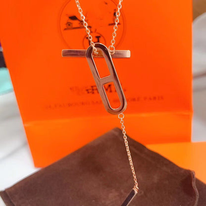 [⭐Renara]HM NECKLACE PLATINUM ROSE GOLD DIAMOND