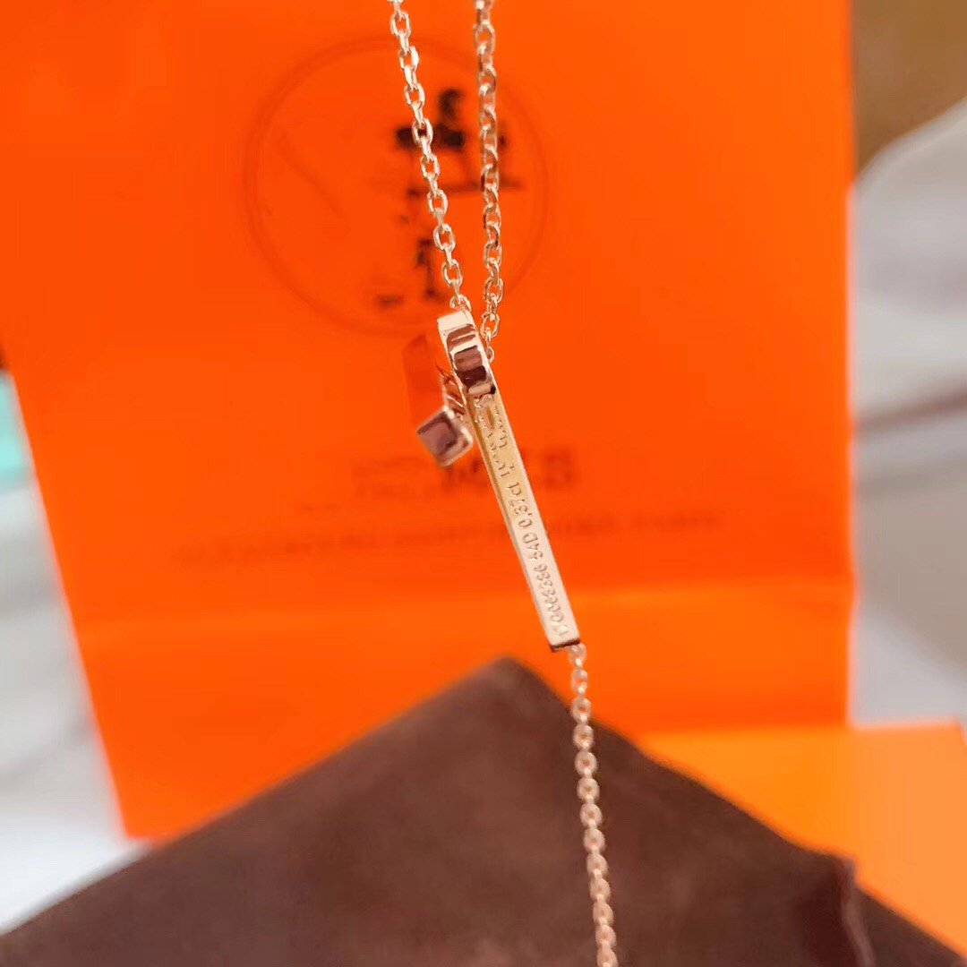 [⭐Renara]HM NECKLACE PLATINUM ROSE GOLD DIAMOND