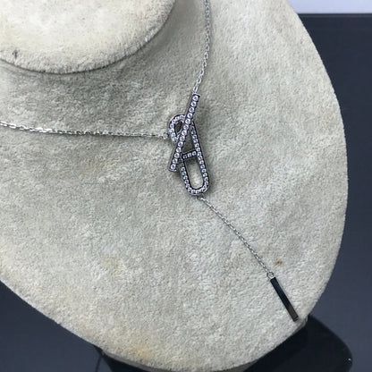 [⭐Renara]HM NECKLACE PLATINUM ROSE GOLD DIAMOND