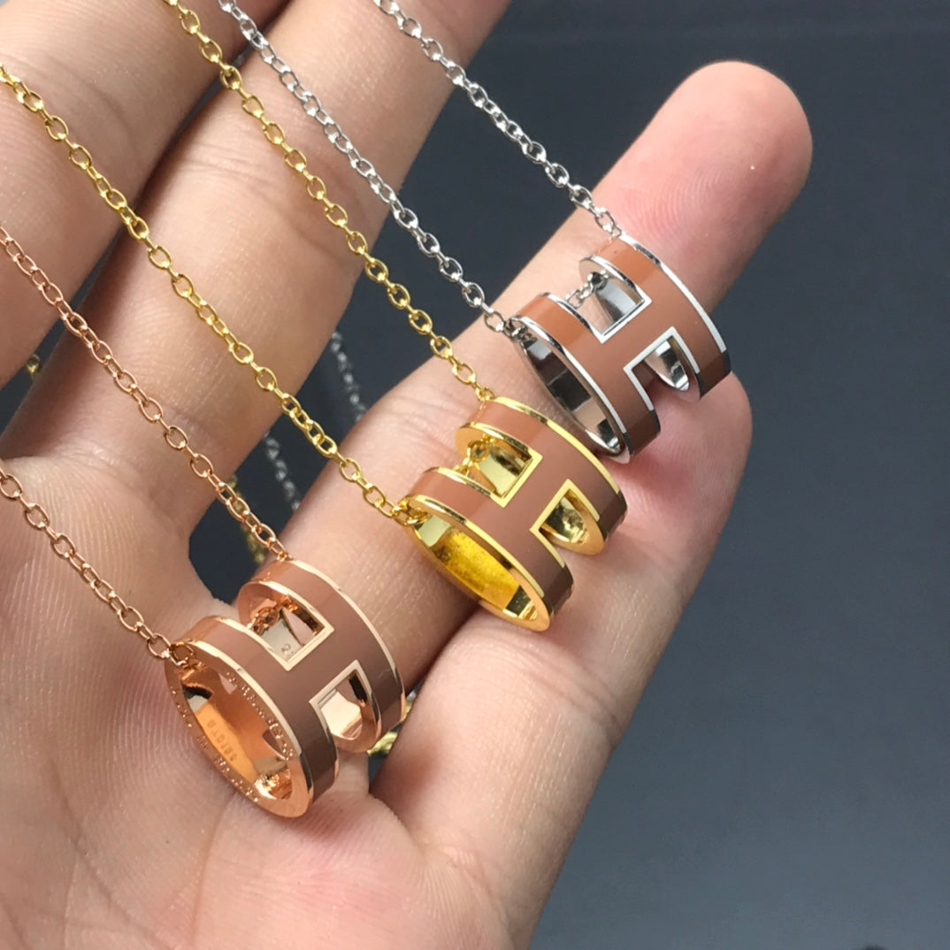 [⭐Renara]H NECKLACE BROWN