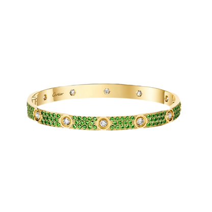 [⭐Renara]2026 PAVE GEMSTONE LOVE BRACELET 6.1MM 10 DIAMONDS