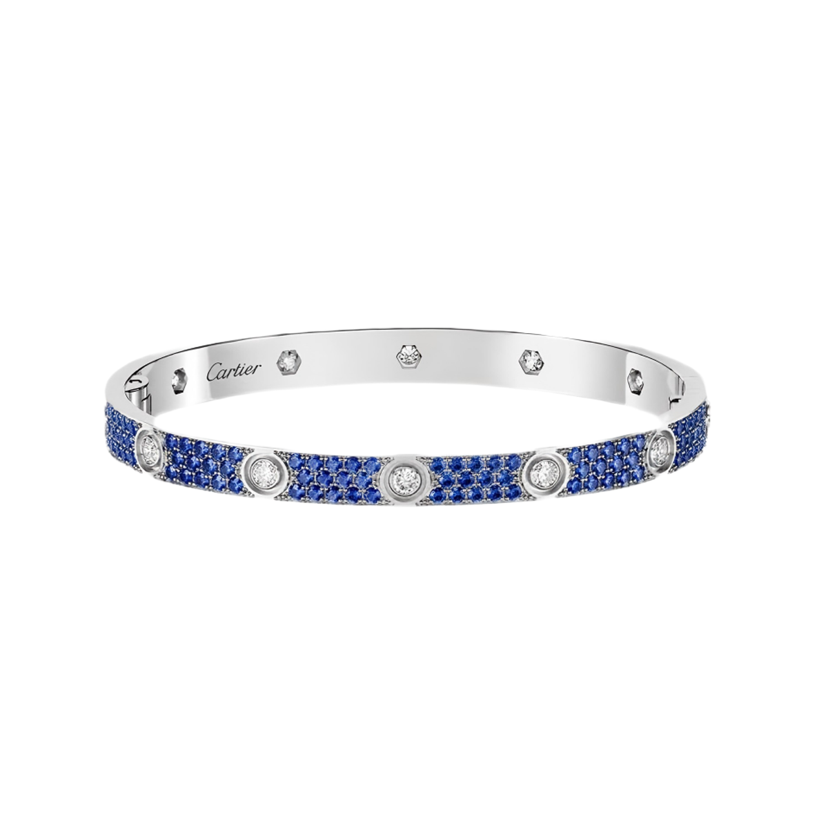 [⭐Renara]2026 PAVE GEMSTONE LOVE BRACELET 6.1MM 10 DIAMONDS