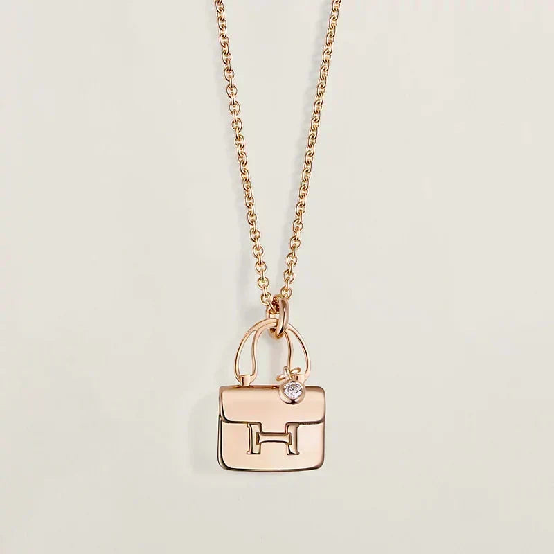 [⭐Renara]AMULETTE PEDANT ROSE GOLD NECKLACE