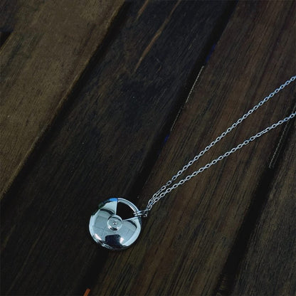 [⭐Renara]AMULETTE SILVER FULL DIAMOND NECKLACE