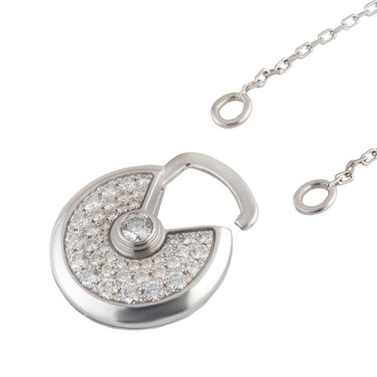 [⭐Renara]AMULETTE SILVER FULL DIAMOND NECKLACE