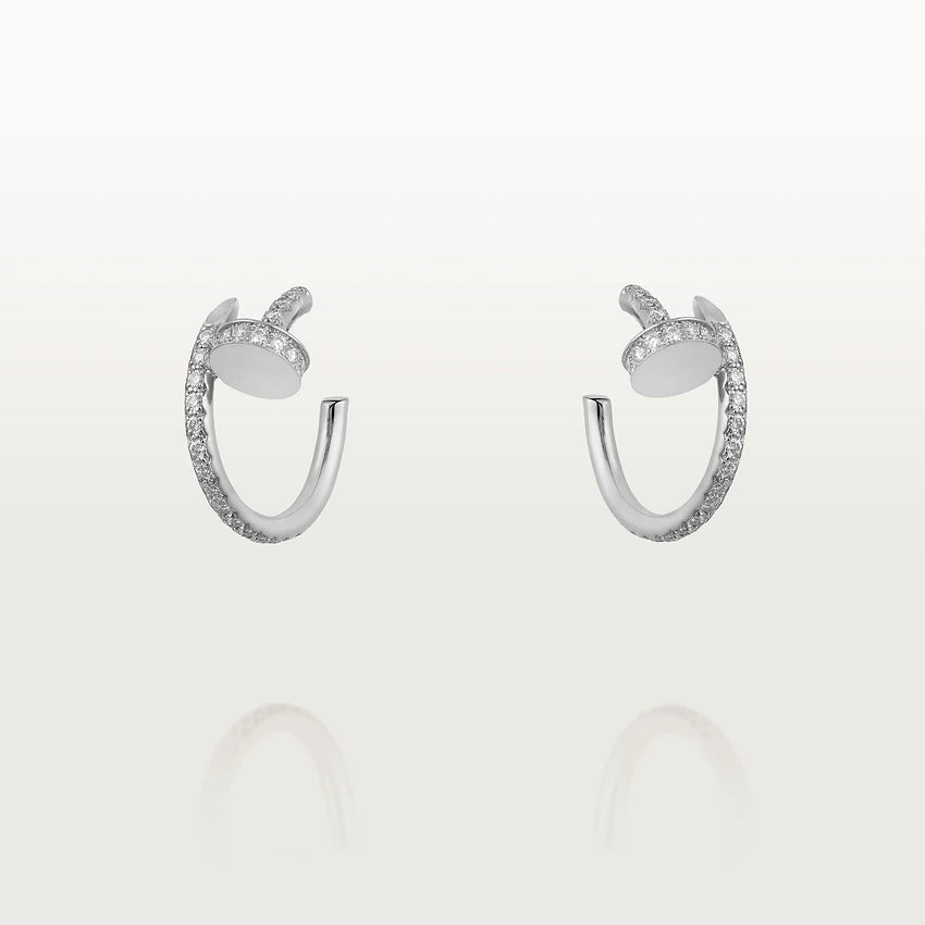 [⭐Renara]JUSTE EARRINGS 12.75MM SILVER DIAMOND