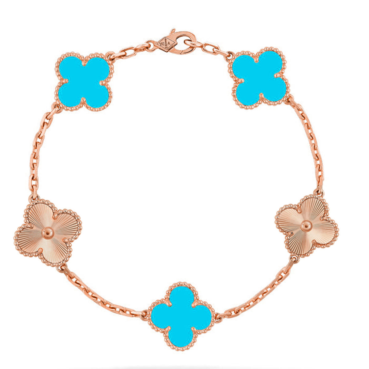 [⭐Renara] CLOVER 5 MOTIF TURQUOISE BRACELET COLLECTION