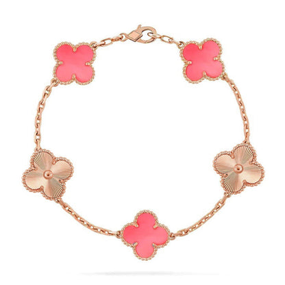 [⭐Renara] CLOVER 5 MOTIFS  PINK MOP BRACELET COLLECTION