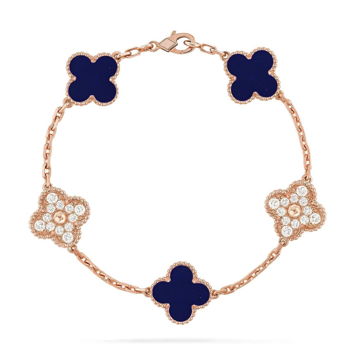 [⭐Renara]CLOVER 5 MOTIF LAPIS LAZULI BRACELET COLLECTION
