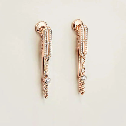 [⭐Renara]CHAINE CHAOS DIAMOND DROP EARRINGS