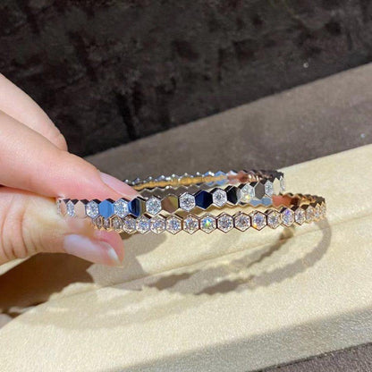 [⭐Renara]BEE LOVE GOLD BRACELET FULL DIAMOND