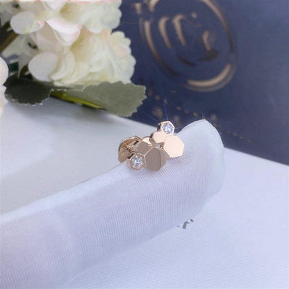 [⭐Renara]BEE LOVE PINK GOLD DIAMOND EARRINGS