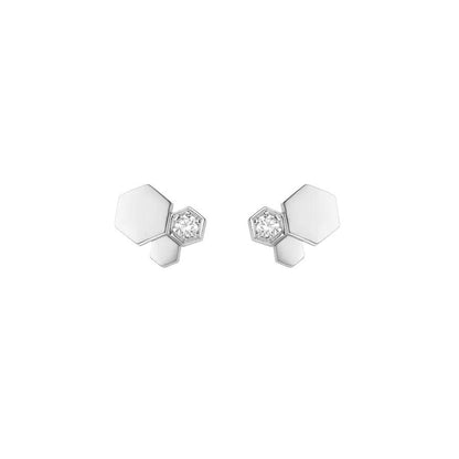 [⭐Renara]BEE LOVE SILVER DIAMOND EARRINGS