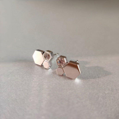 [⭐Renara]BEE LOVE SILVER DIAMOND EARRINGS