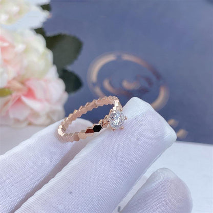 [⭐Renara]BEE LOVE RING PINK GOLD 1 DIAMOND