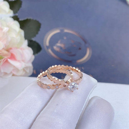 [⭐Renara]BEE LOVE RING PINK GOLD DIAMOND