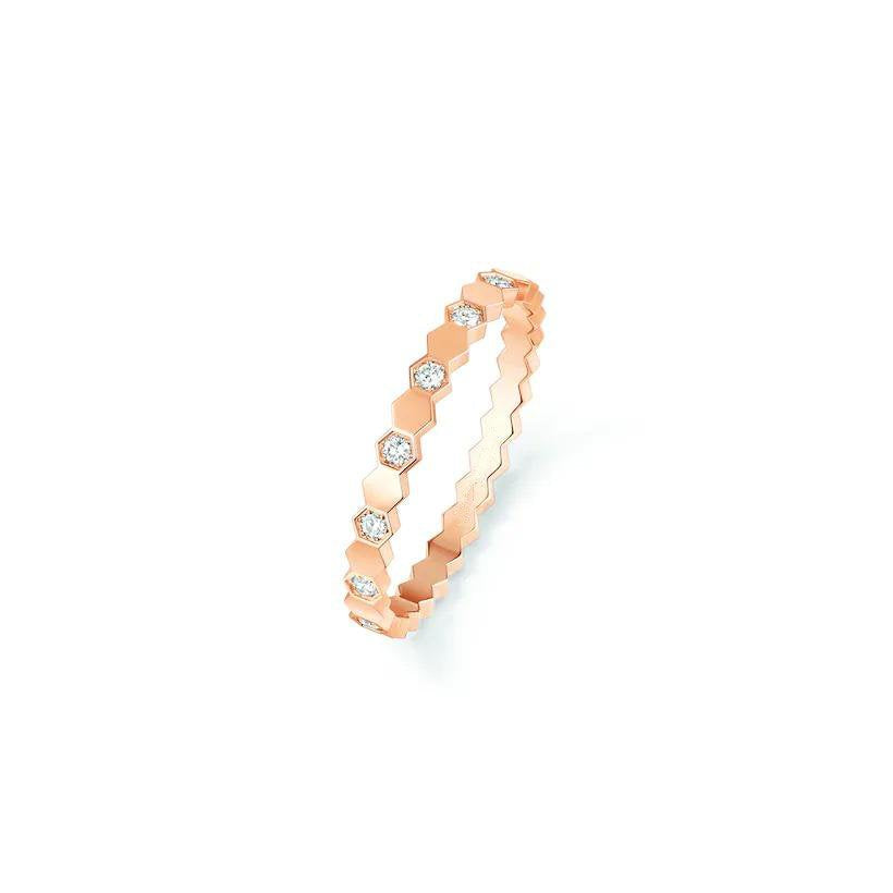 [⭐Renara]BEE LOVE RING PINK GOLD DIAMOND