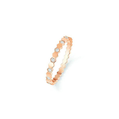 [⭐Renara]BEE LOVE RING PINK GOLD DIAMOND