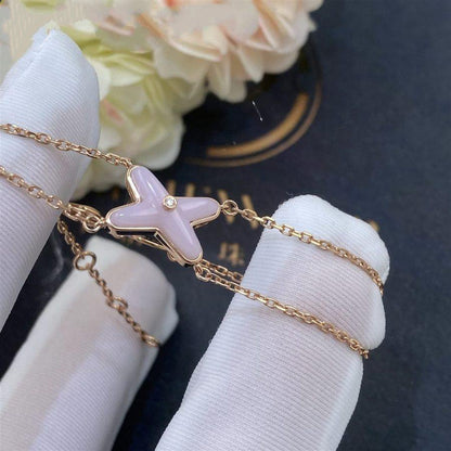 [⭐Renara]JEUX BRACELET PINK MOP PINK GOLD 1 DIAMOND