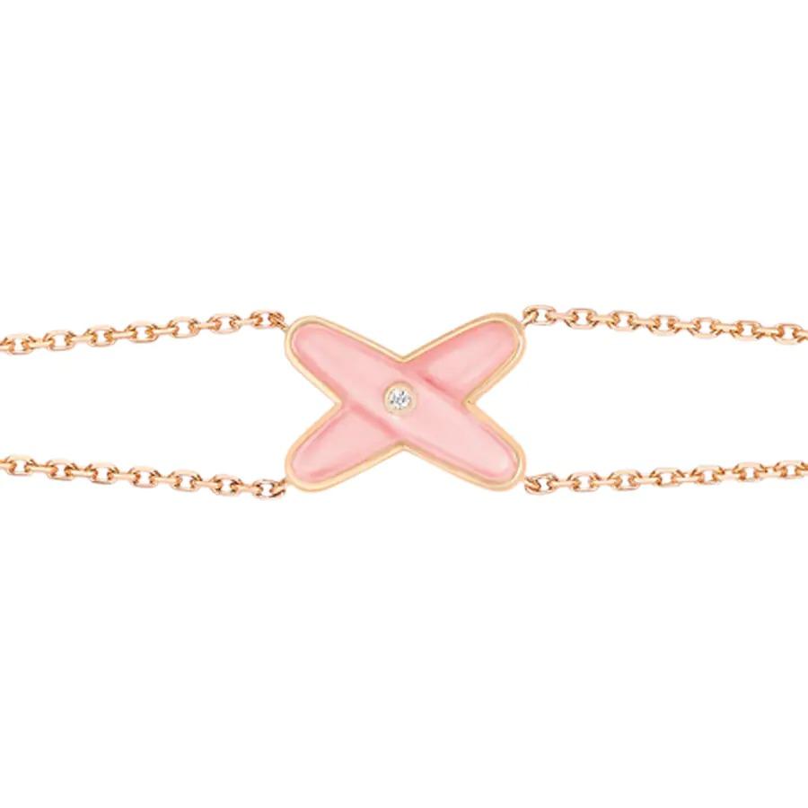 [⭐Renara]JEUX BRACELET PINK MOP PINK GOLD 1 DIAMOND